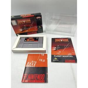 Turn and Burn: No-Fly Zone (Nintendo SNES) Complete w/ Manual + Poster VGC